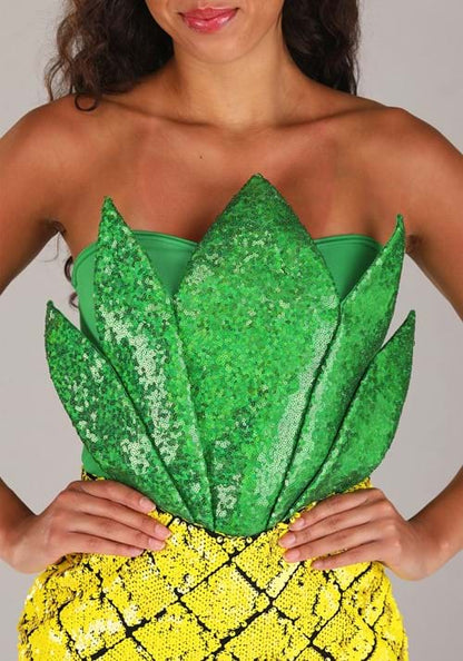 Sequin Pineapple Costume Dress for Women - US 3951