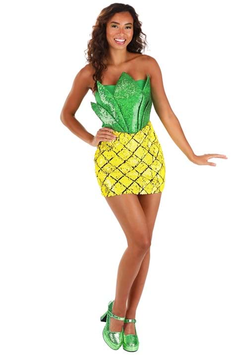 Sequin Pineapple Costume Dress for Women - US 3951