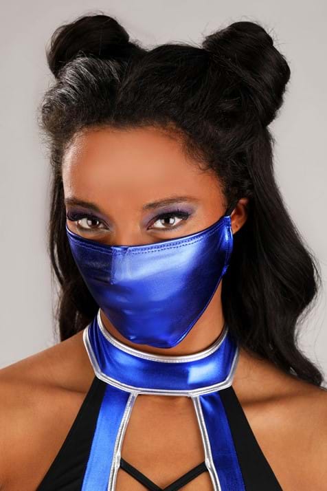 Sexy Blue Mortal Ninja Costume for Women - US 0572
