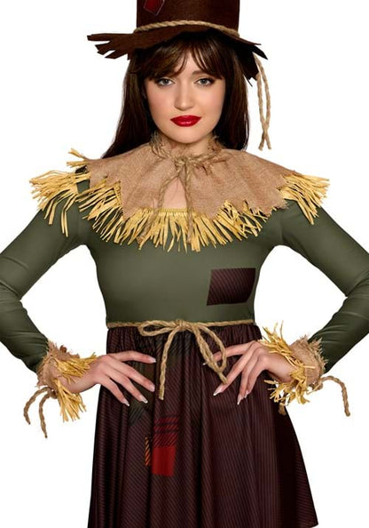Sexy Brainy Scarecrow Costume Dress for Women - US 1145