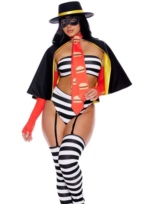 Sexy Burger Burglar Costume for Women - US 8928
