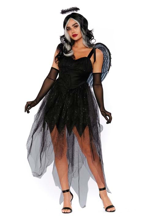 Women's Sexy Fallen Angel Costume Dress - US 5073
