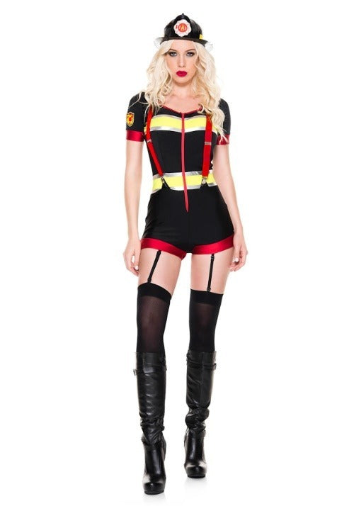 Women's Sexy Fire Captain Costume - US 4802