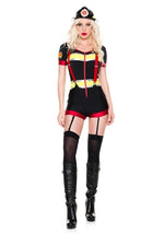 Women's Sexy Fire Captain Costume - US 4802