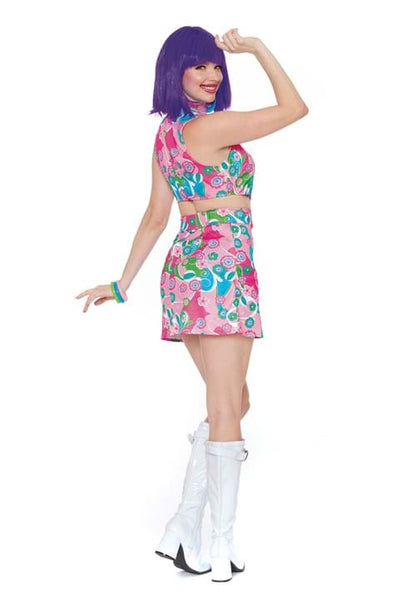 Women's Sexy Groovy Go-Go Costume Dress - US 9219