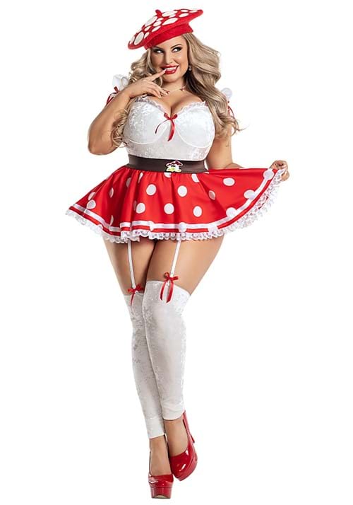 Plus Size Sexy Mushroom Cutie Women's Costume - US 5566