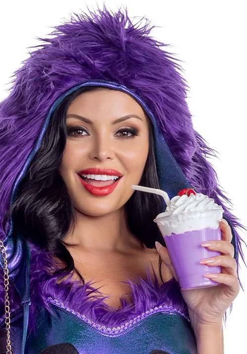 Sexy Purple Grim Milkshake Monster Costume for Women - US 2316