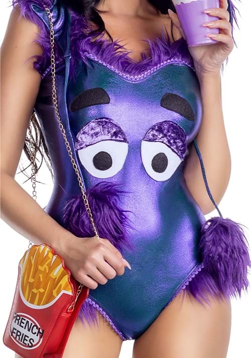 Sexy Purple Grim Milkshake Monster Costume for Women - US 2316