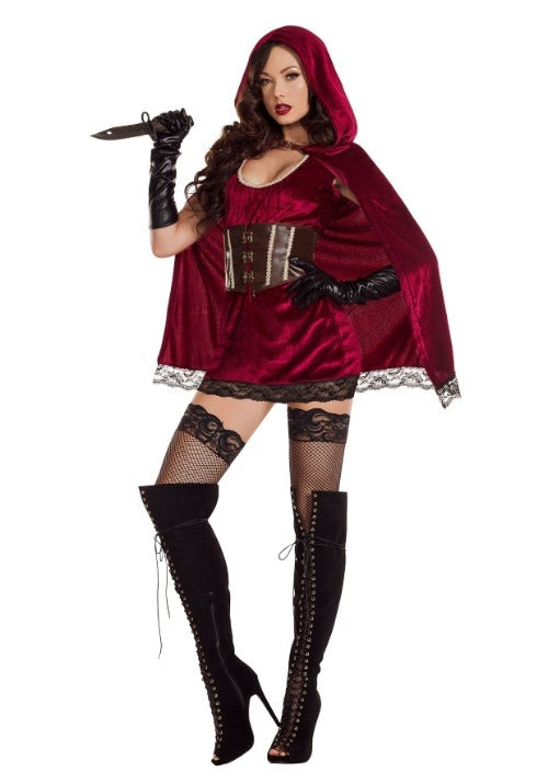Women's Sexy Red Riding Hood Costume - US 5427
