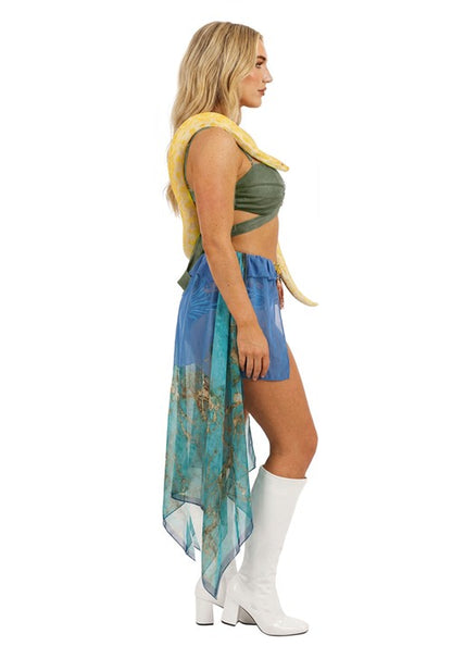 Women's Sexy Serpentine Pop Star Costume - US 6380