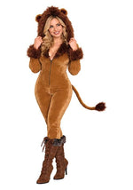 Sexy Timid Lion Jumpsuit Costume for Women - US 0035