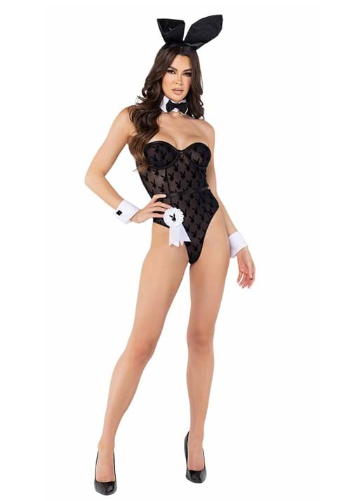 Sheer Playboy Bunny Costume for Women - US 1790
