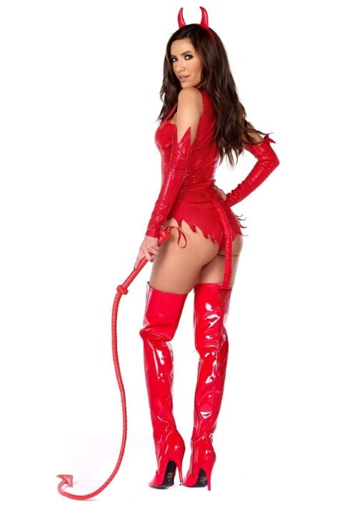 Women's Sizzle N Shine Devil Costume - US 8432