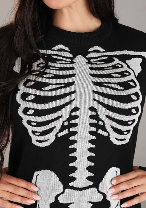 Skeleton Women's Sweater Dress - US 0642