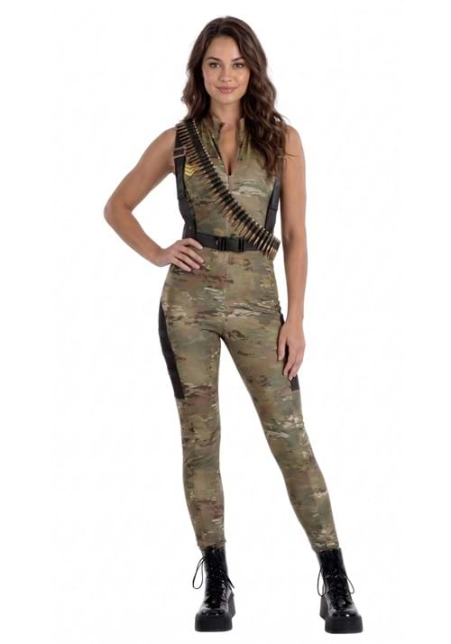 Women's Soldier Jumpsuit Costume - US 3955