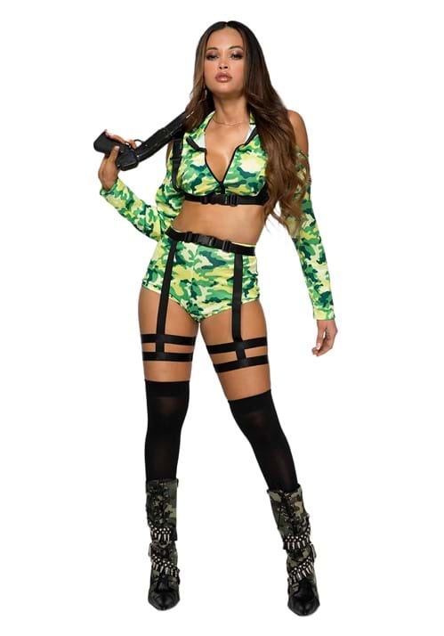 Sexy Special Op Paratrooper Costume for Women - US 6365