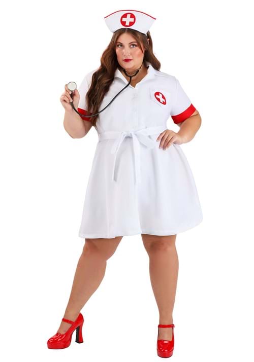 Stitch Me Up Nurse Plus Size Costume Dress for Women - US 0822