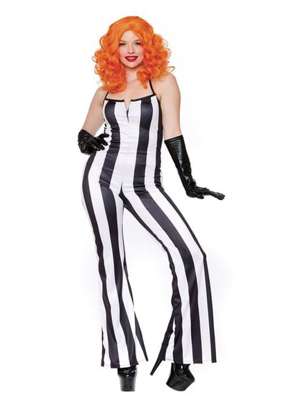 Striped Jumpsuit Costume for Women - US 0306