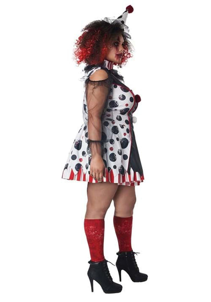 Plus Size Women's Twisted Clown Costume - US 5389