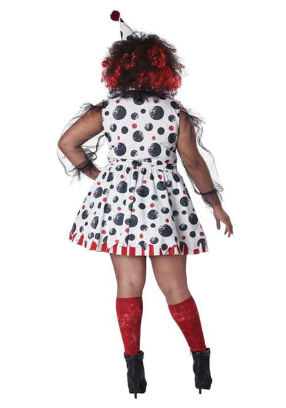Plus Size Women's Twisted Clown Costume - US 5389