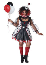 Plus Size Women's Twisted Clown Costume - US 5389