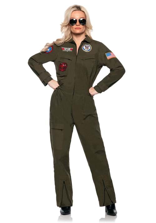 US Navy Top Gun Jumpsuit Costume for Women - US 2506