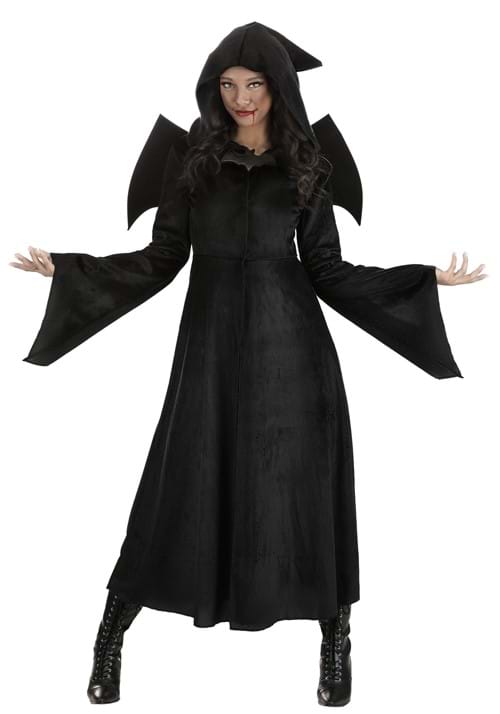 Women's Black Vampire Cloak Costume - US 3359