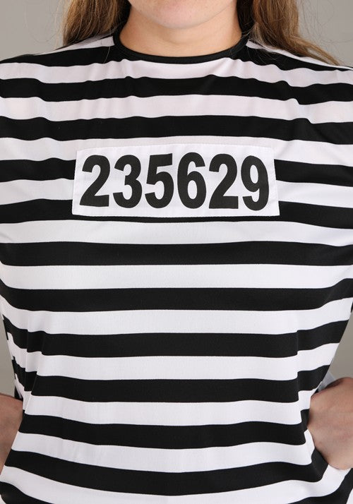 Striped Prisoner Women's Costume - US 9680