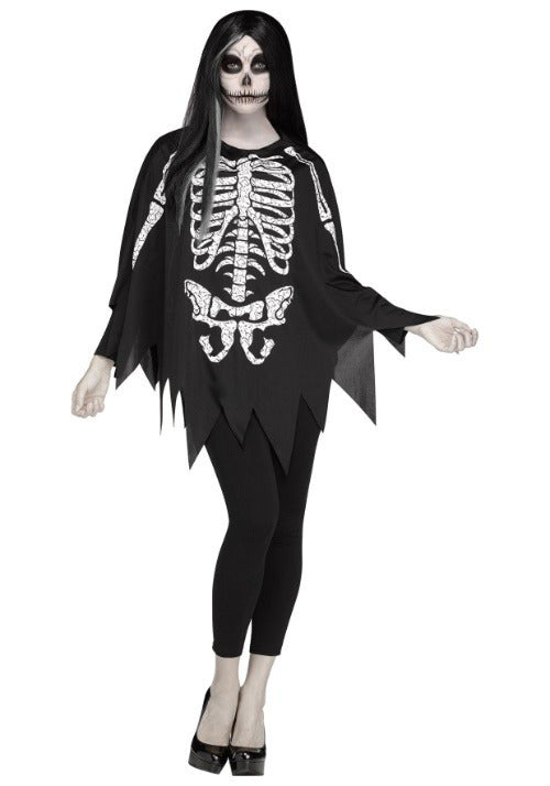 White Bones Women's Poncho Costume - US 7591