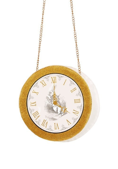 White Rabbit Clock Purse - US 9292