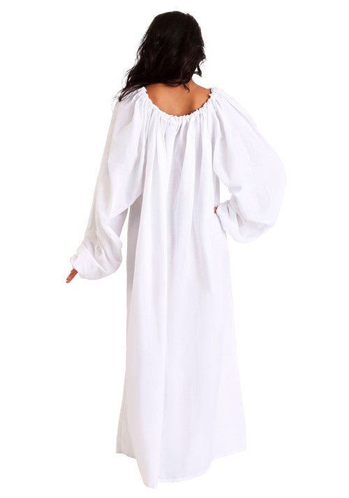 White Renaissance Chemise Costume for Women - US 3799