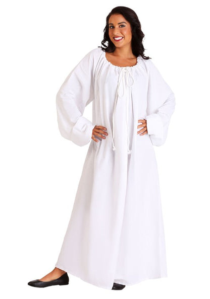 White Renaissance Chemise Costume for Women - US 3799