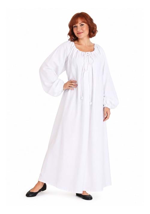 White Renaissance Chemise Costume for Women - US 3799