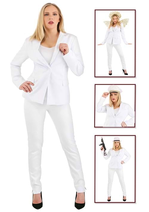 Women's White Costume Suit - US 7262
