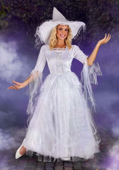 White Witch Costume Dress for Women - US 7171