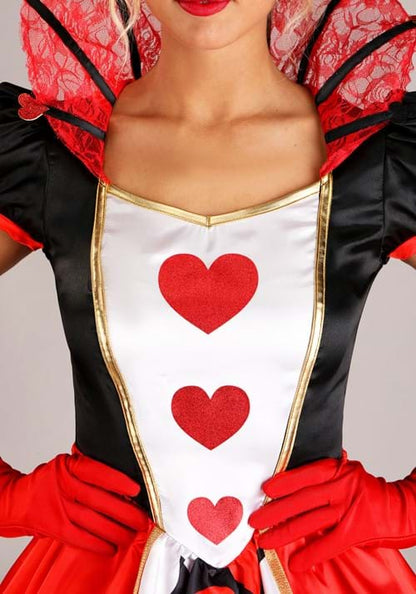 Wonderland Queen of Hearts Costume for Women - US 8739