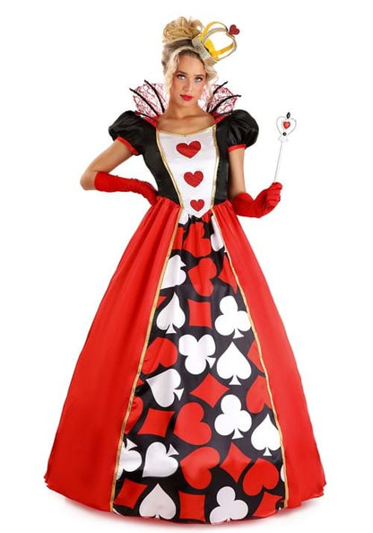 Wonderland Queen of Hearts Costume for Women - US 8739
