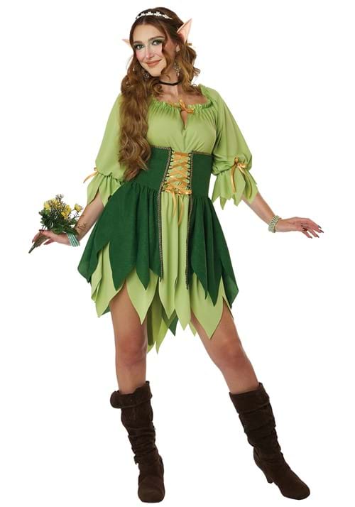 Women's Woodland Elf Costume Dress - US 4018