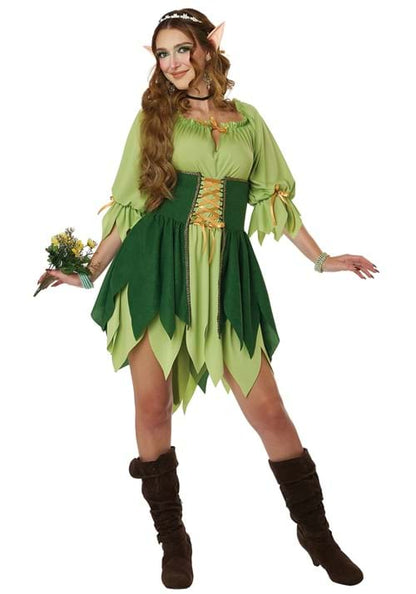 Women's Woodland Elf Costume Dress - US 4018
