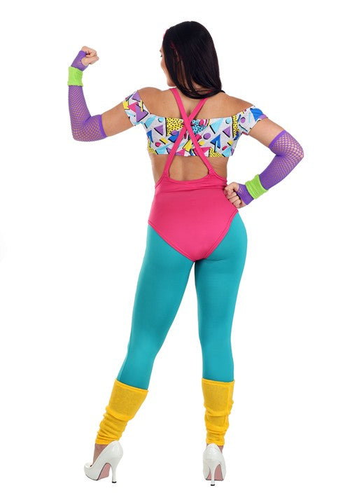 Women's Work It Out 80's Costume - US 1117
