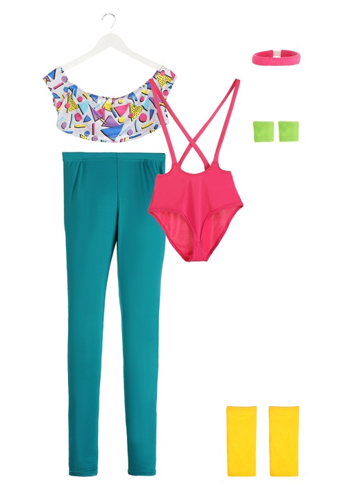 Women's Work It Out 80's Costume - US 1117