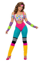Women's Work It Out 80's Costume - US 1117