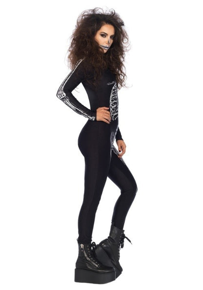 X-Ray Skeleton Catsuit Costume for Women - US 9972