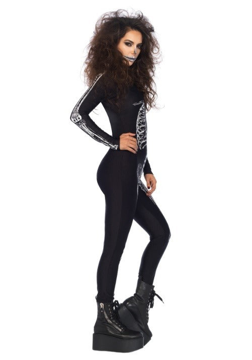 X-Ray Skeleton Catsuit Costume for Women - US 9972