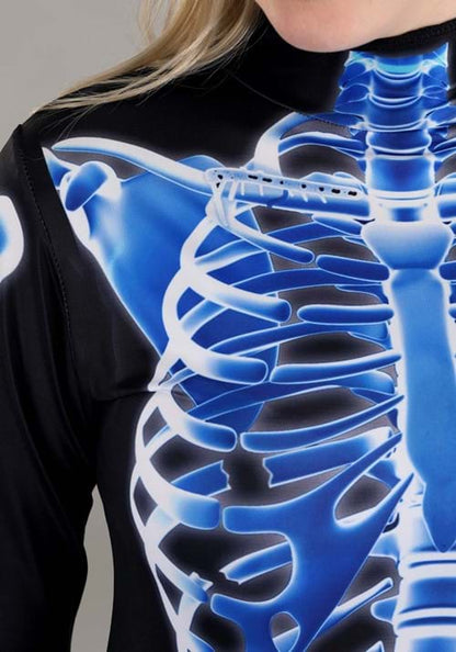 X-Ray Skeleton Jumpsuit Costume for Women - US 6610