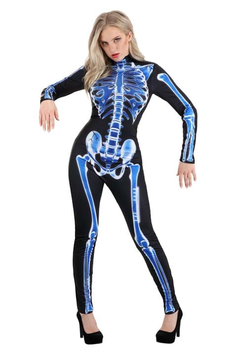 X-Ray Skeleton Jumpsuit Costume for Women - US 6610