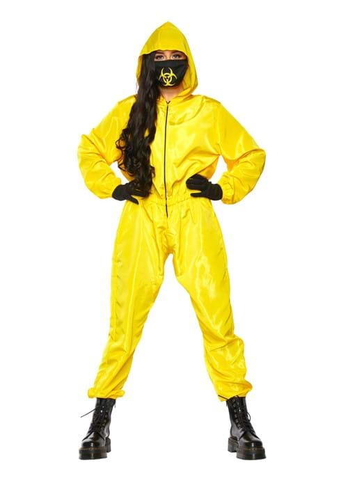 Yellow Hazmat Suit Costume for Women - US 3414