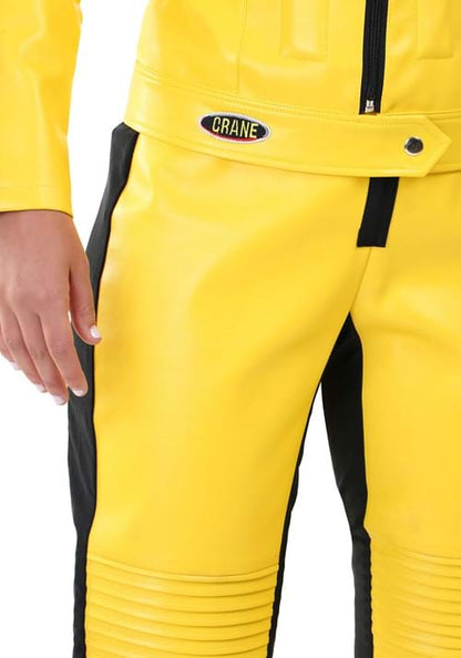 Yellow Leather Ninja Assassin Costume for Women - US 0978