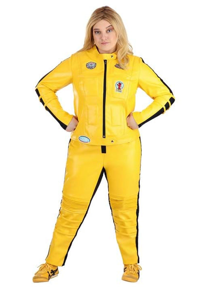 Yellow Leather Ninja Assassin Costume for Women - US 0978