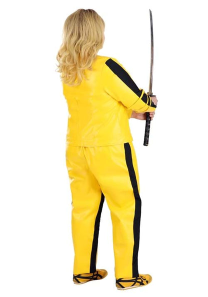 Yellow Leather Ninja Assassin Costume for Women - US 0978